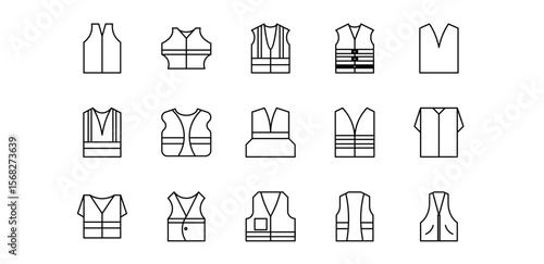 vest icon pack illustration