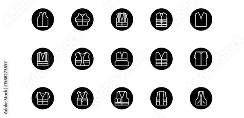 vest icon pack illustration