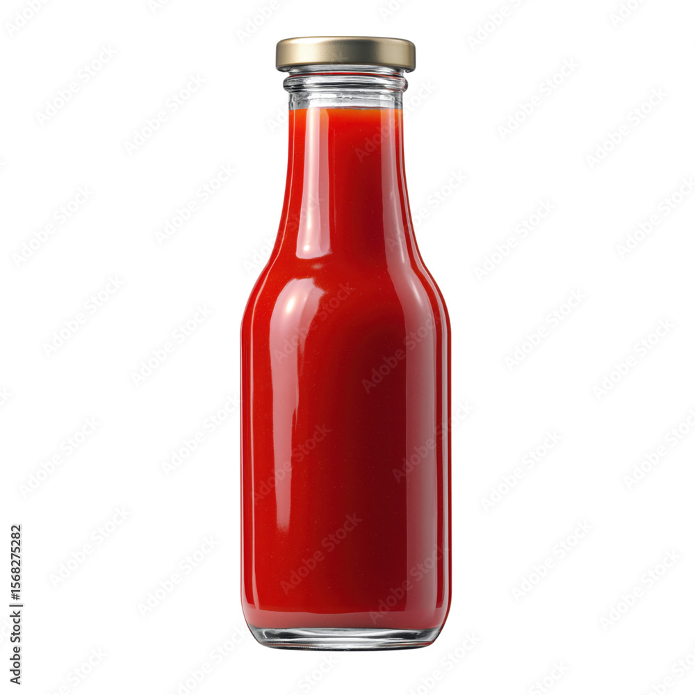Fresh tomato juice bottled ready to drink healthy beverage against white background Fresh tomato juice bottled ready to drink healthy beverage against white background