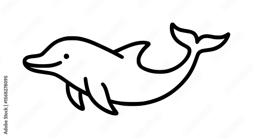 Fototapeta premium dolphin illustration