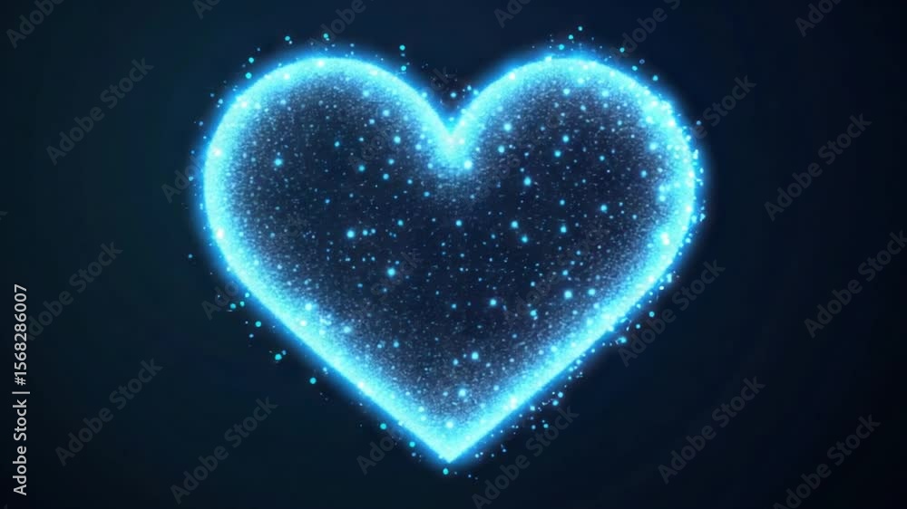 Abstract glowing heart Abstract glowing heart