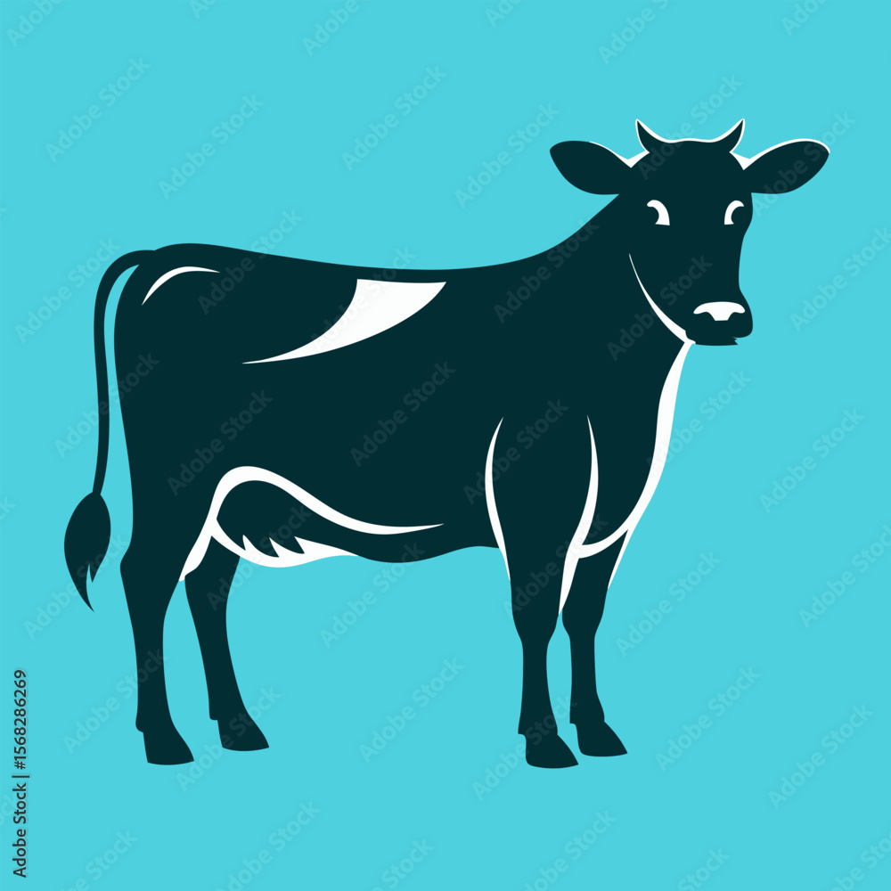 Obraz premium Brand bucket cow fashion poster design mug poster plastic mug tiffin box black frid