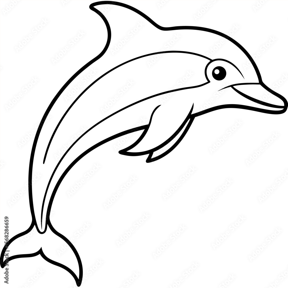 Fototapeta premium 3d rendering of colorful dolphins