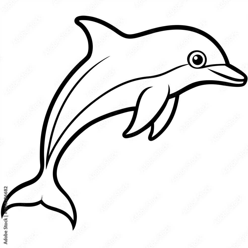 Fototapeta premium 3d rendering of colorful dolphins