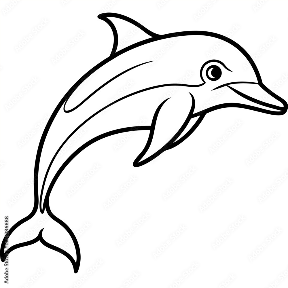 Naklejka premium 3d rendering of colorful dolphins