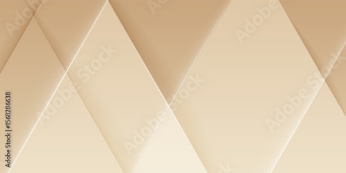 Abstract geometric background with layered beige and brown diamond shapes, creating a modern and elegant 3D effect.
