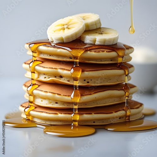 Wallpaper Mural stack of pancakes with chocolate Torontodigital.ca