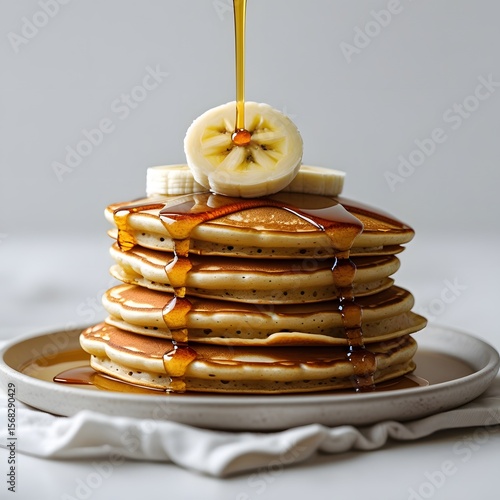 Wallpaper Mural stack of pancakes with butter Torontodigital.ca