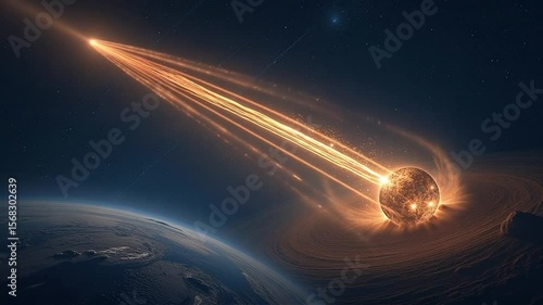 Asteroid Impact: Earths Fateful Encounter.