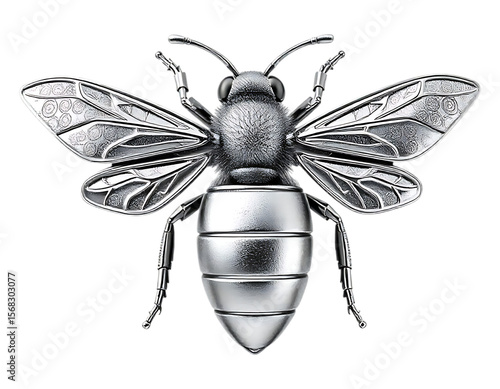 3D Metallic Bee