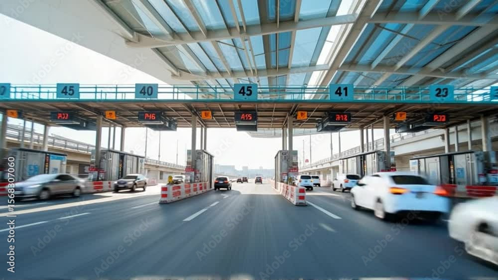 Driving Through Toll Booths: Modern Highway Traffic and Transportation Driving Through Toll Booths: Modern Highway Traffic and Transportation