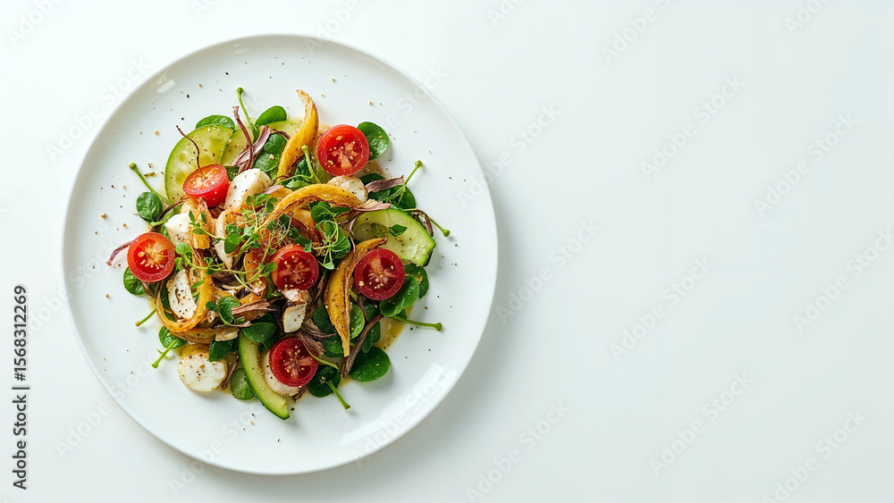 Healthy Gourmet Salad Plate for Mindful Eating Healthy Gourmet Salad Plate for Mindful Eating