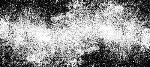 Grainy grunge photo filter background. Black particles, fibers and flecks wallpaper. Vintage rough dirt dotted overlay. Vector sandy gritty template.