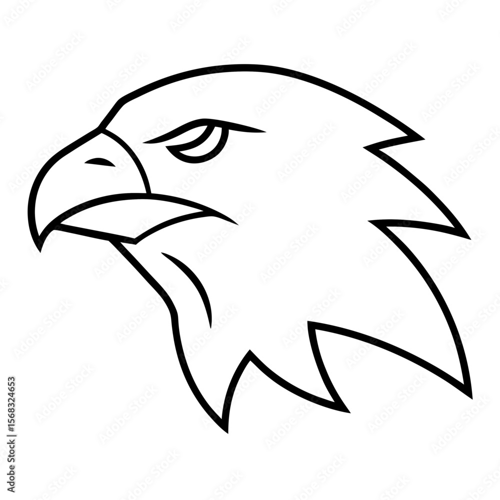 Obraz premium eagle head vector
