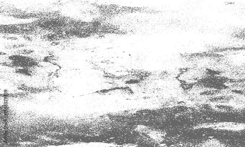 Grainy grunge photo filter background. Black particles, fibers and flecks wallpaper. Vintage rough dirt dotted overlay. Vector sandy gritty template.