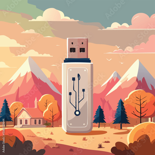 usb icon. vector symbol on transparent background.datum, connection, computer, illustration, technology, wire, cable, design, equipment, sign, symbol, vector, black and white, clip art, clipping path,