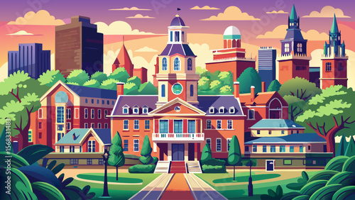 University of Pennsylvania, in Philadelphia, showcases a mix of Victorian and modern buildings, with quiet green courtyards that radiate a scholarly calm.