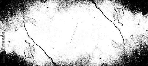 Grainy grunge photo filter background. Black particles, fibers and flecks wallpaper. Vintage rough dirt dotted overlay. Vector sandy gritty template.
