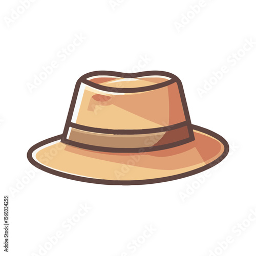 Fedora hat illustration design
