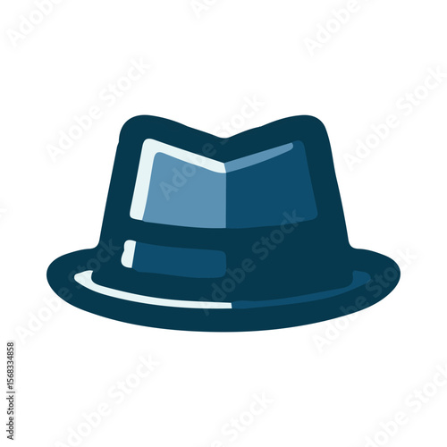 Fedora hat illustration design