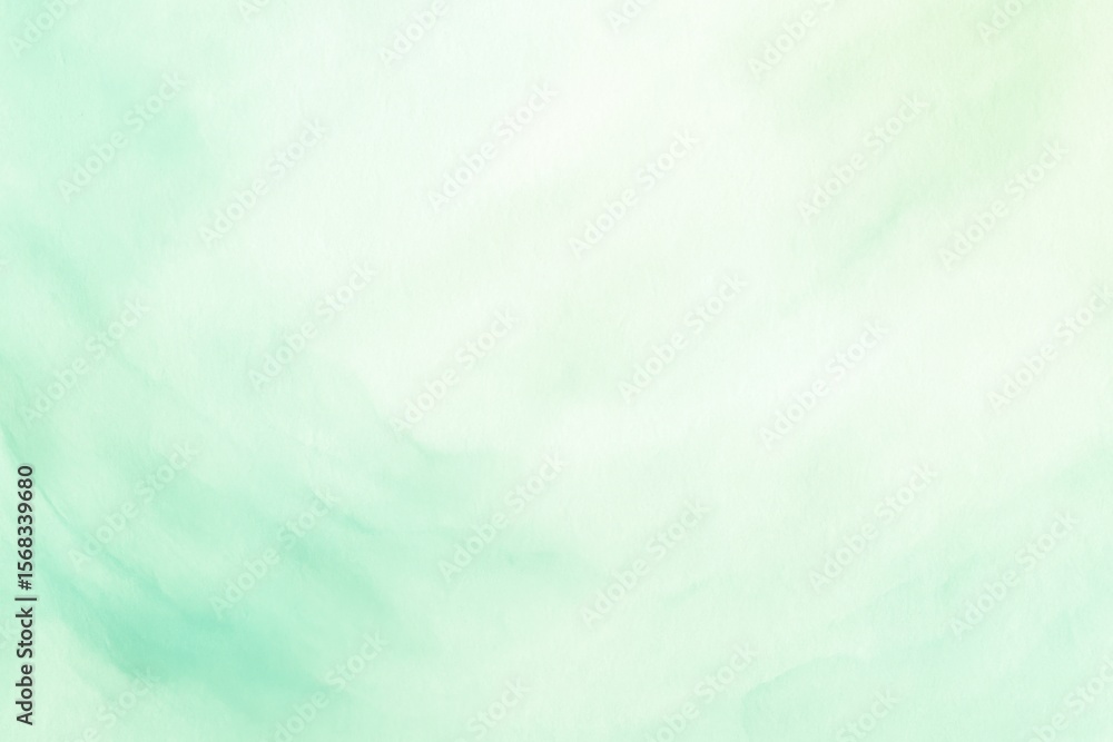 Pastel green brush stroke watercolor on white Pastel green brush stroke watercolor on white