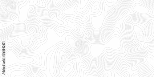 Abstract the pattern discovery vector topo map creative discovery White wave grid stripe line map topography. vector geographic contour mounted map background.	