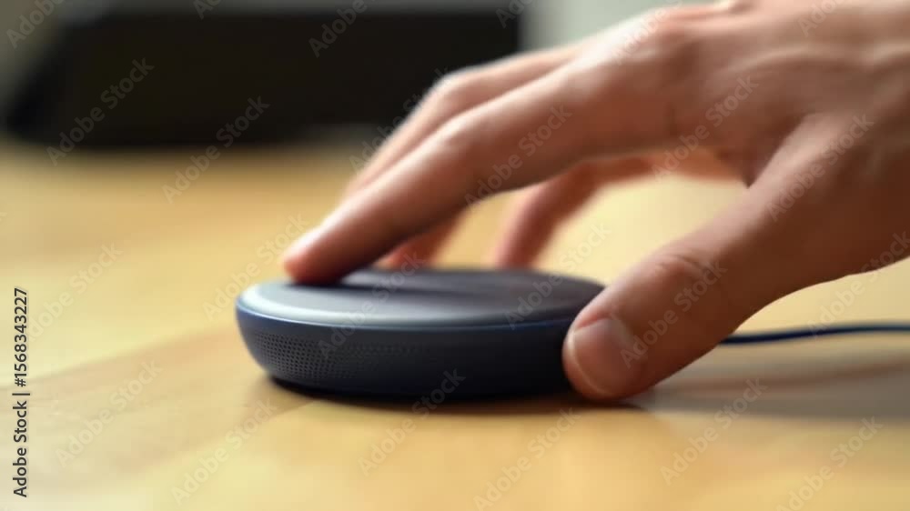 Wireless Charging Device Hand Interacting with Compact DiscShaped Pad Wireless Charging Device Hand Interacting with Compact DiscShaped Pad