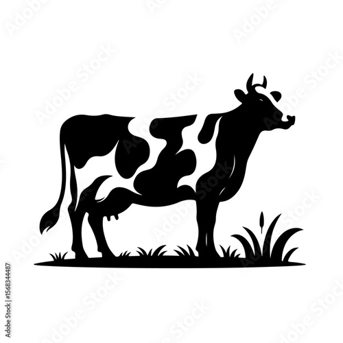 Holstein cow silhouette