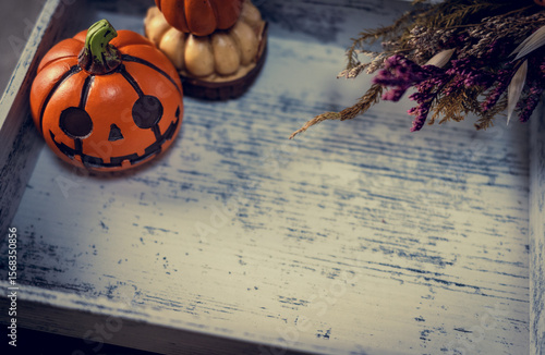 Jack-O'-Lantern, Pampkin, Halloween, Autumn, Image of Halloween, Natural objects ハロウィーンの飾り