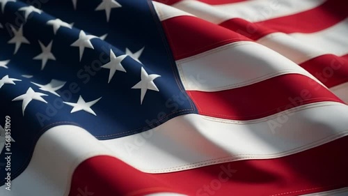 Flag of united states, embroidery, stars of USA flag