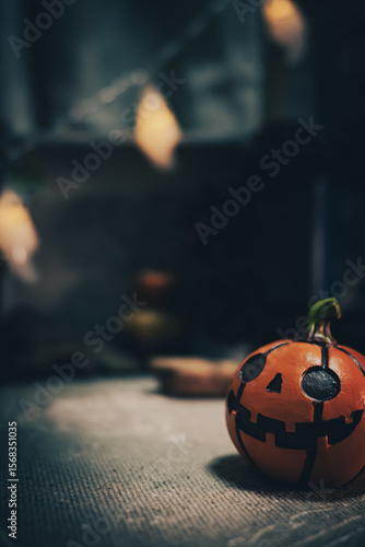 Jack-O'-Lantern, Pampkin, Halloween, Autumn, Image of Halloween, Natural objects ハロウィーンの飾り