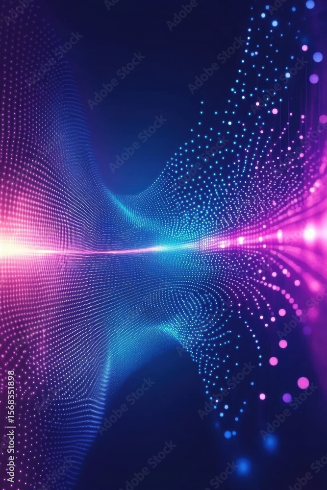 Obraz premium Abstract Digital Wave Illustration