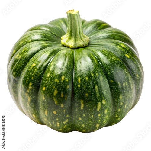 Fresh Buttercup Squash Isolated on White Background