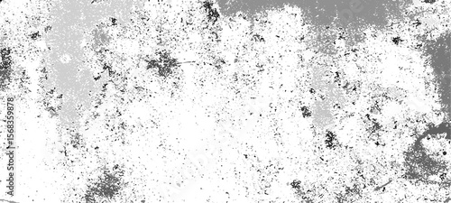 Grainy grunge photo filter background. Black particles, fibers and flecks wallpaper. Vintage rough dirt dotted overlay. Vector sandy gritty template.