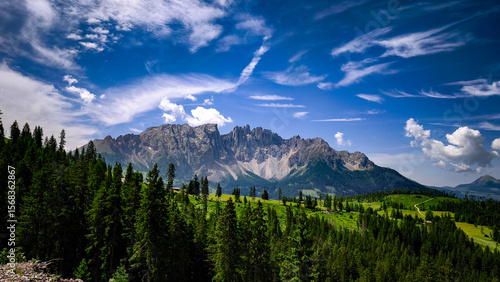 Dolomites Mountain Range in Italy
