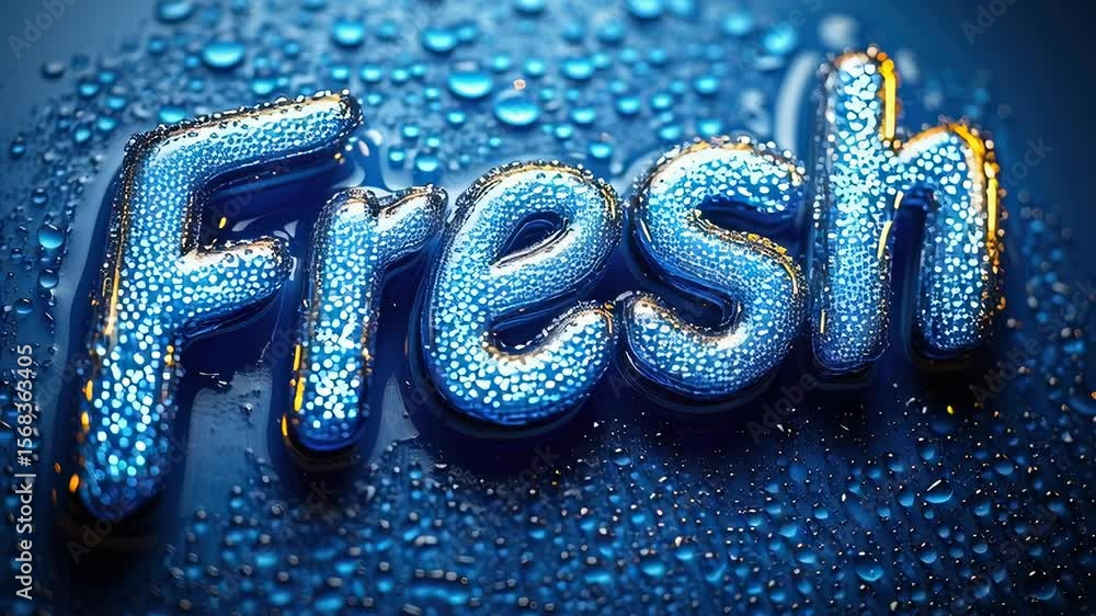Embrace fresh: gentle droplets fall around glowing letters spelling Fresh, evoking a calm yet powerful visual metaphor of freshness, hydration, purity, and emotional renewal Embrace fresh: gentle droplets fall around glowing letters spelling Fresh, evoking a calm yet powerful visual metaphor of freshness, hydration, purity, and emotional renewal
