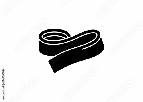 creative details resistance bands icon vector Illustration	