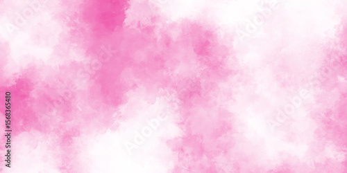abstract romantic pastel Pink watercolor background, translucent cloudiness in motion on clear background,Soft smeared aquarelle painted magenta watercolor canvas for splash design, soft cloud grunge.