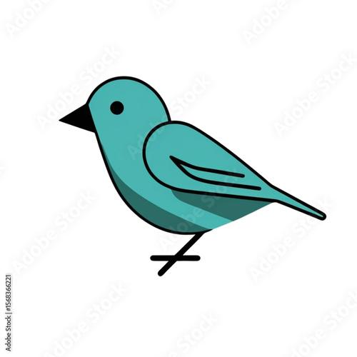 elegant bird icon