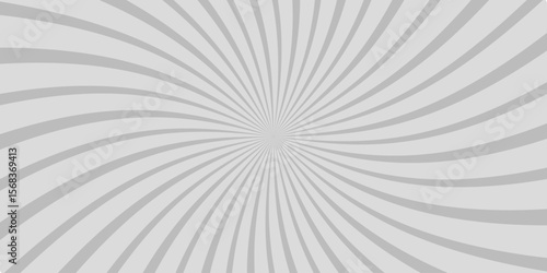 sunburst pattern white and gray design. Vintage sunrays illustration swirl line  diagonal fabric radial summer sunshine explosion energy sunlight glowing sunburst design