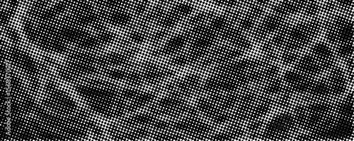 Halftone dotted abstract background. Grain gradient texture background with dots. Noise Stipple pointillism pattern. Sand, grain, grunge stipple effect. Abstract texture, engraved overlay. Vector