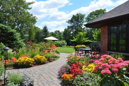 Fototapeta Naklejka Na Ścianę i Meble -  garden with flowers