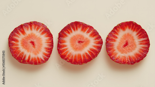 Close-up of strawberry slices