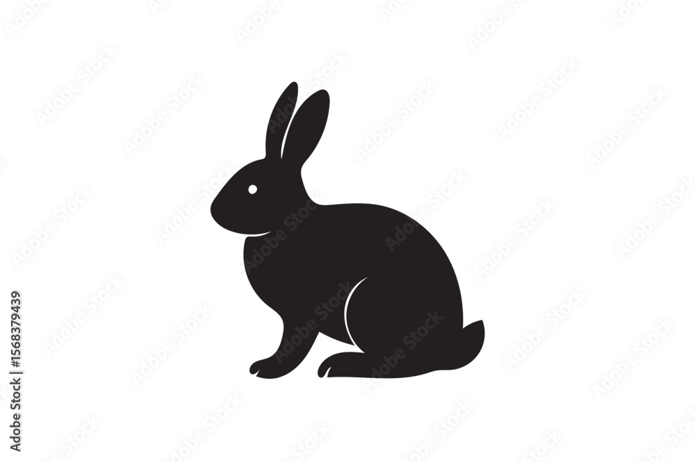 Fototapeta premium Rabbit silhouette.