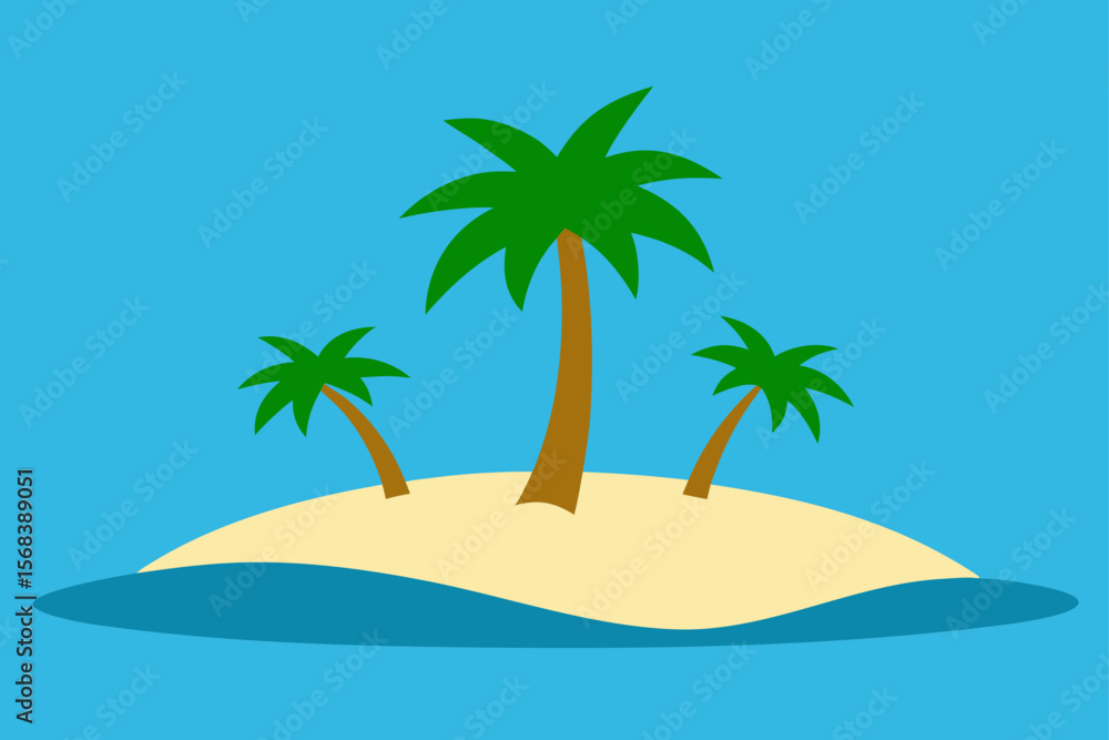 Fototapeta premium palm tree on the beach