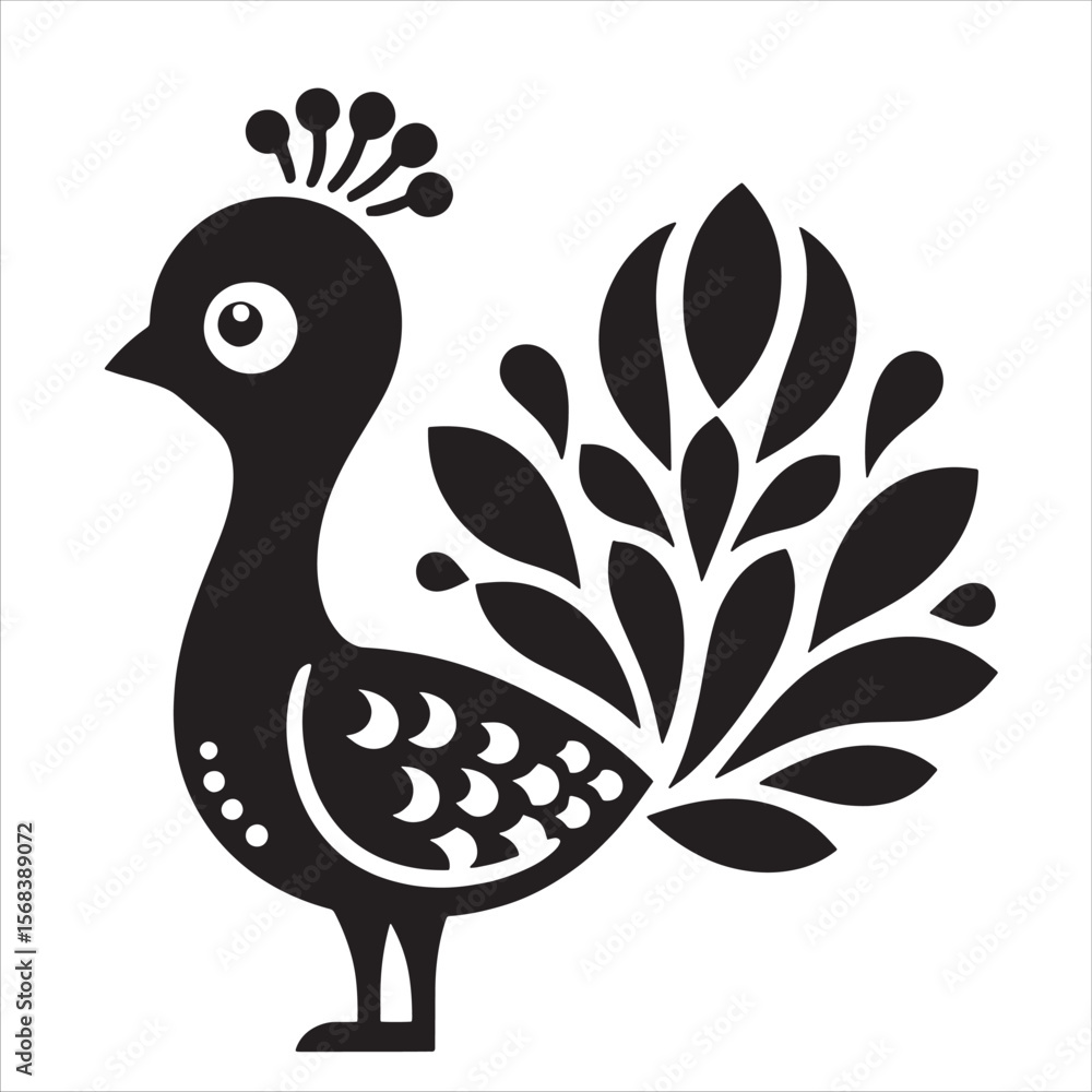 Fototapeta premium Peacock svg
