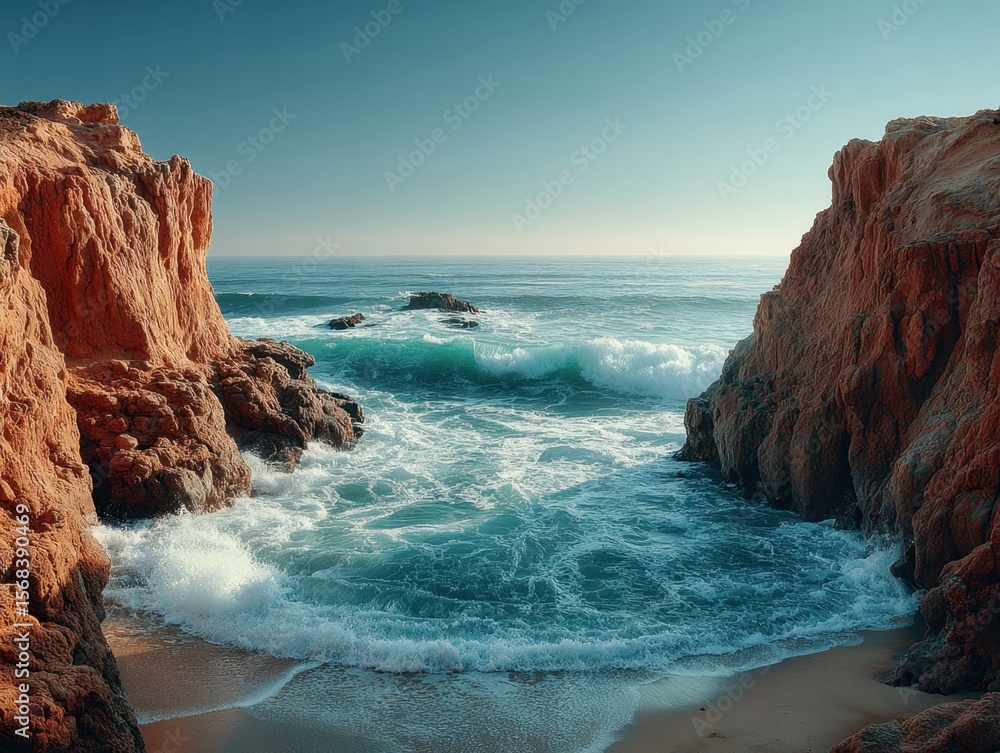 Fototapeta premium Serene Coastal Landscape