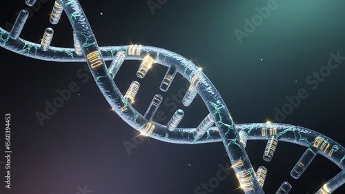 Wallpaper Mural Unlocking the Secrets of DNA A 3D Visualization of the Genetic Code Torontodigital.ca