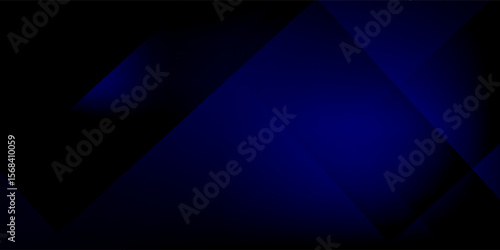 Black dark navy blue silver abstract pattern background. Geometric shape. Line triangle angle fold polygon diamond 3D simple abstract modern