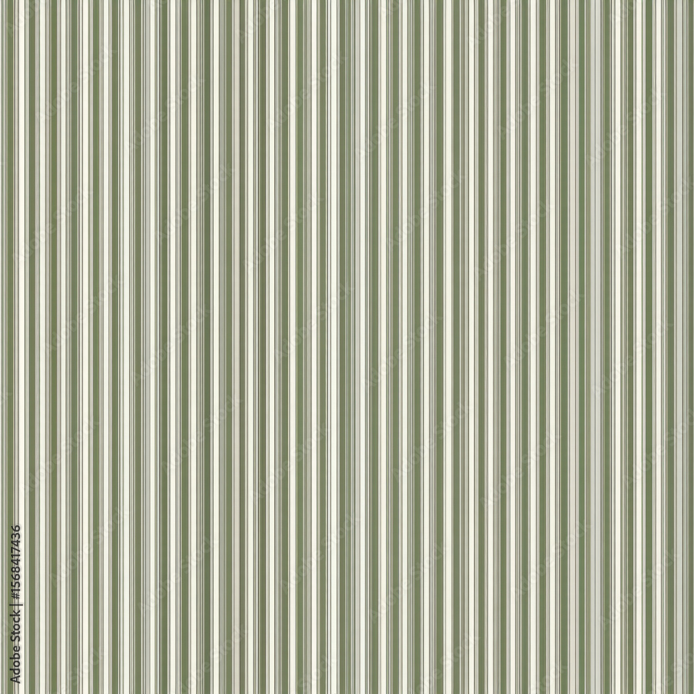 Obraz premium Seamless Vertical Pattern in Sage Green and Off-White Tones